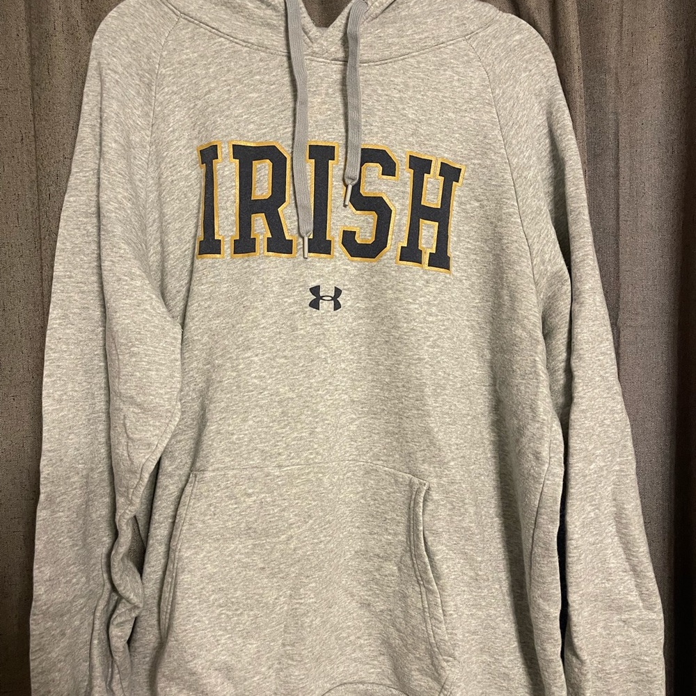 Notre dame under armour hoodie xxl